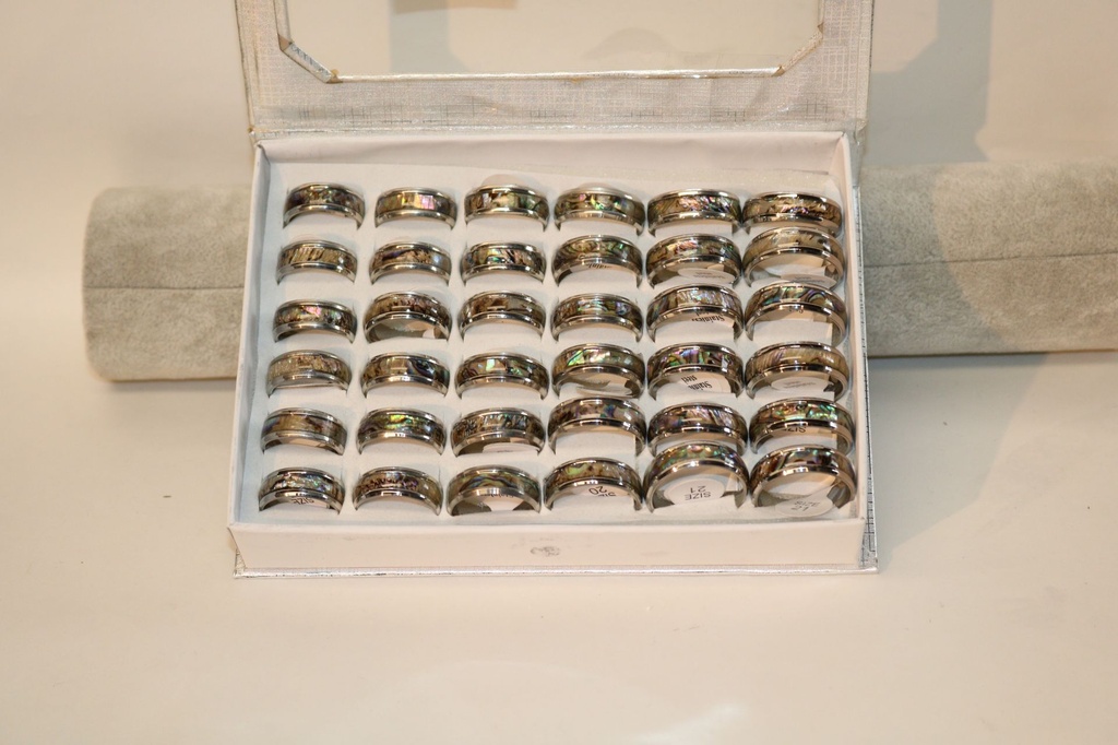 ANELLI ACCIAIO E PAUA SHELL 