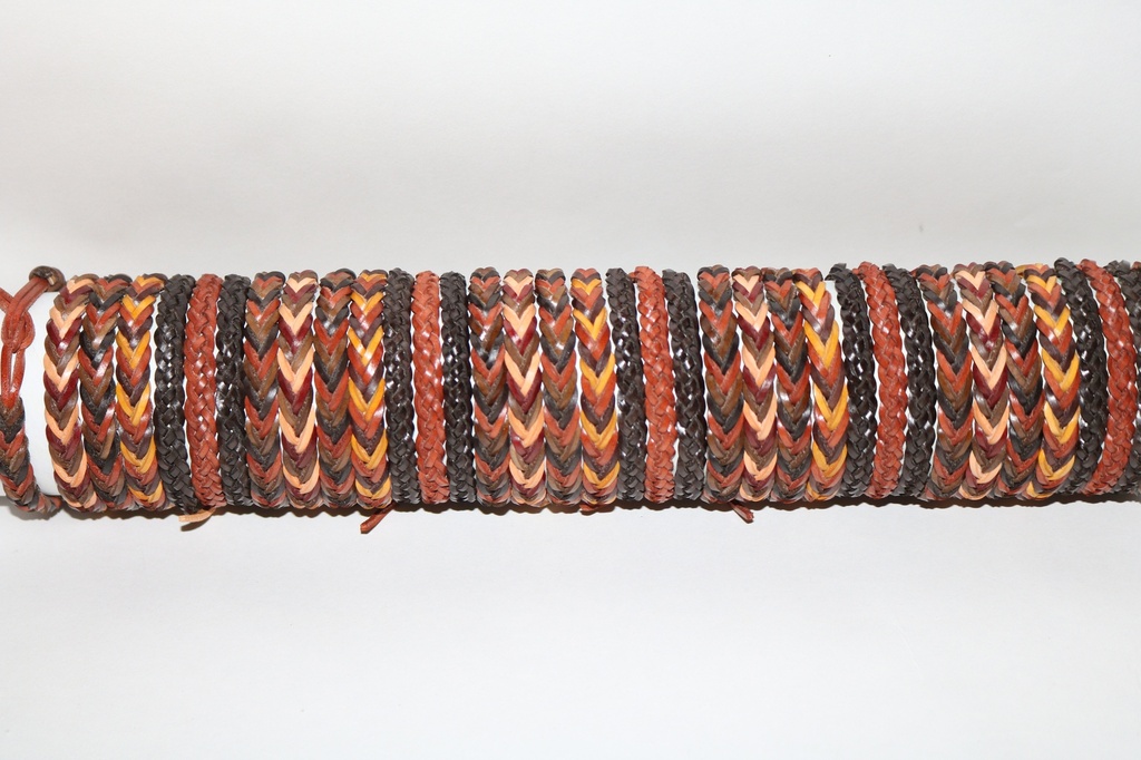 BRACCIALE CUOIO TONI MARRONI 