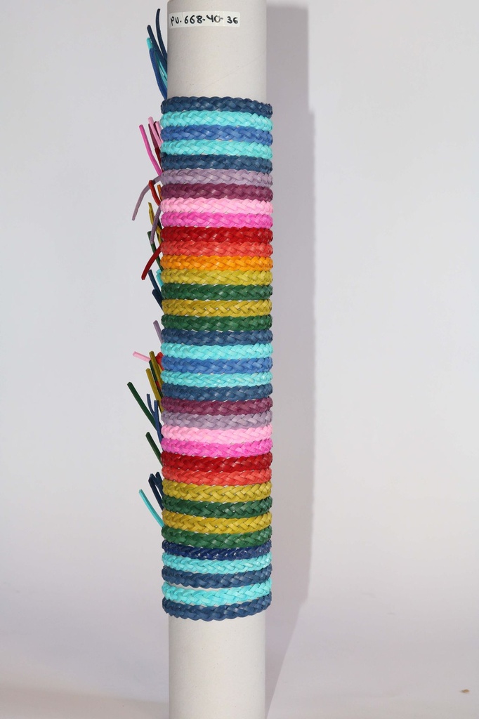 BRACCIALE CUOIO TRECCE  COL.ASS. 