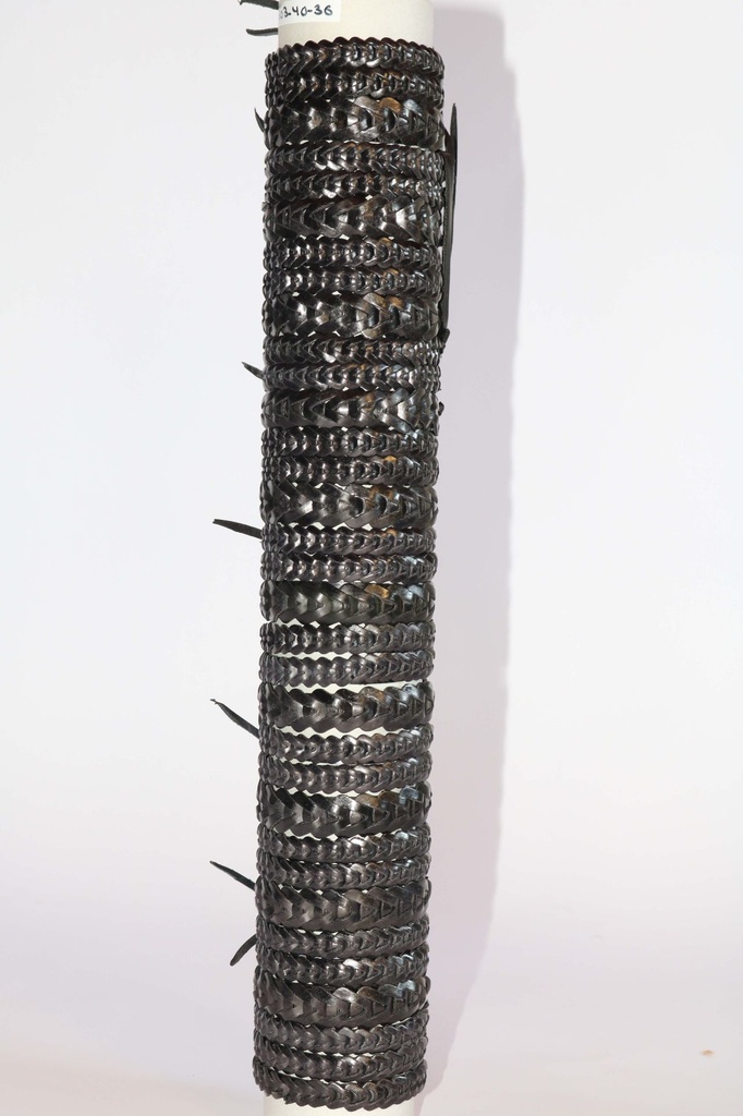 BRACCIALE CUOIO TRECCE  NERE 