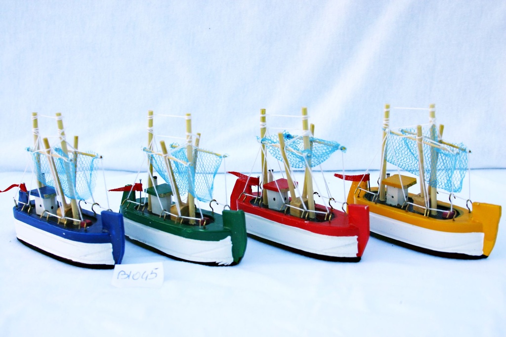 BARCHETTA LEGNO c/RETE 9x10cm 