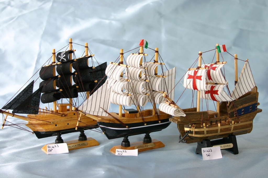 BARCHETTE LEGNO 6" - SANTA MARIA 