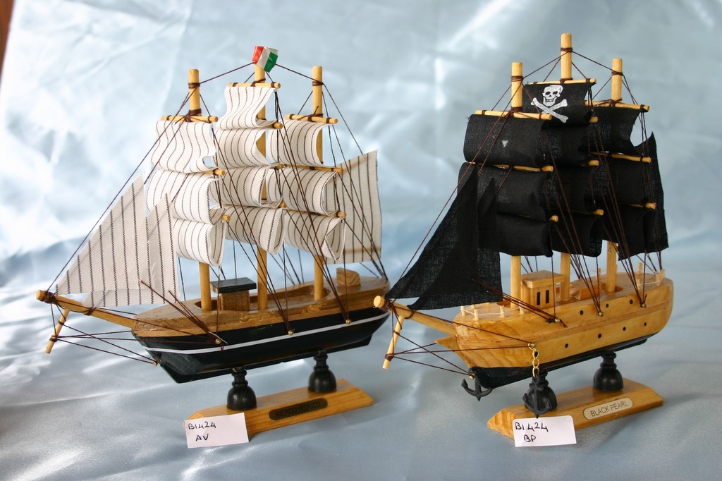 BARCHETTE LEGNO 8" - PIRATA 