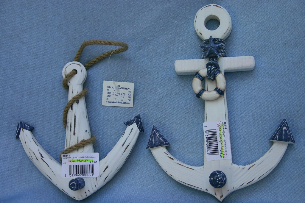 ANCORA LEGNO c/APPENDINO cm.32 