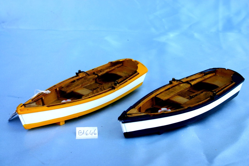 BARCA SCAFO LEGNO CM 21 - 4 COL.ASS.TI 