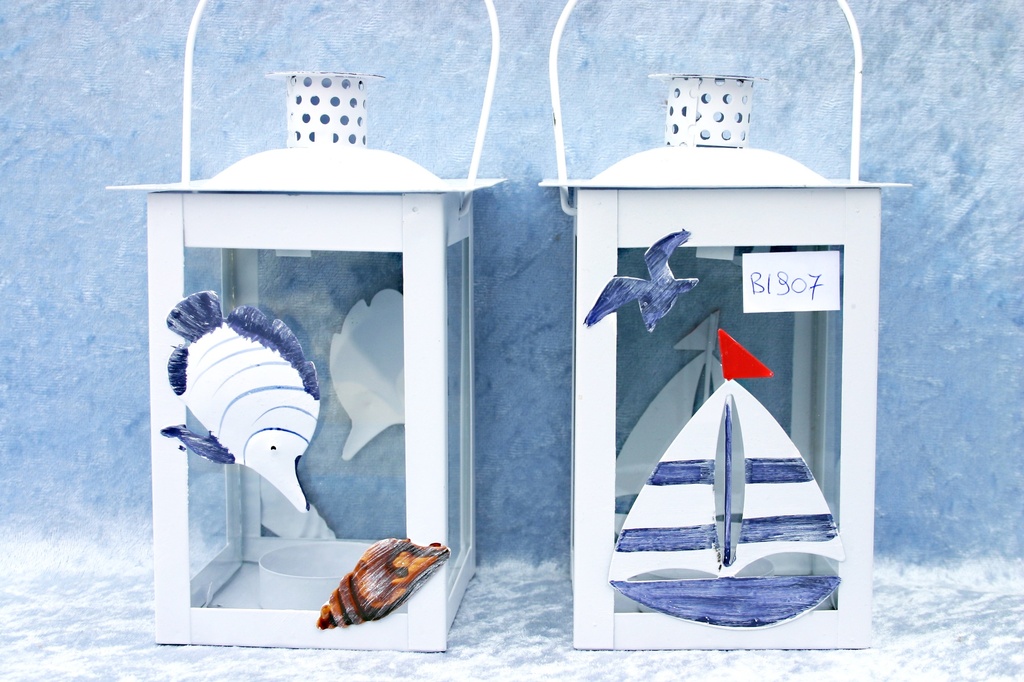 LANTERNA METALLO 4 MOD ASS 15*8.5*8.5 CM 