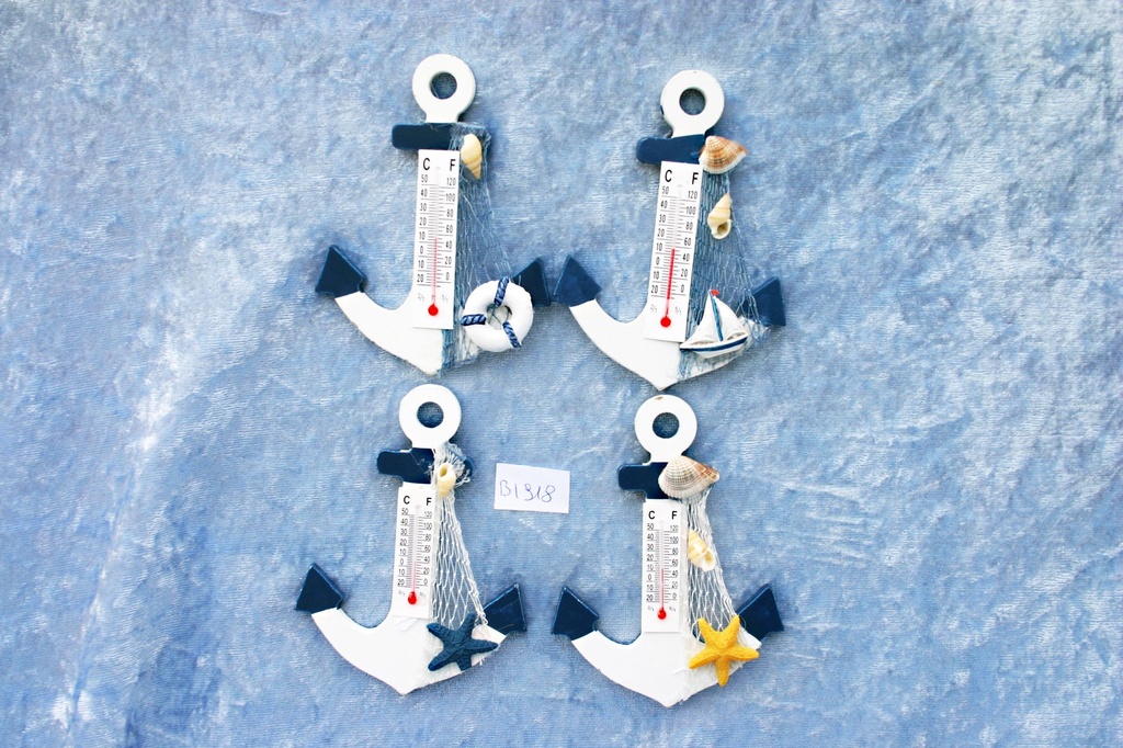 MAGNETI ANCORA LEGNO BIANCO/BLU C/TERM 4 MOD 