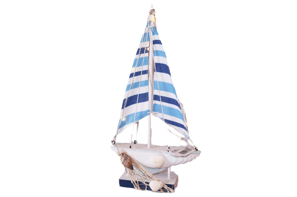 BARCA LEGNO CON LUCE 