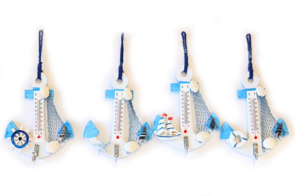 APPENDINO ANCORA LEGNO E METALLO ASS 12*9.5 CM 