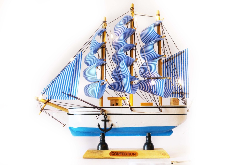 BARCHE LEGNO CM 24 C/LUCE 