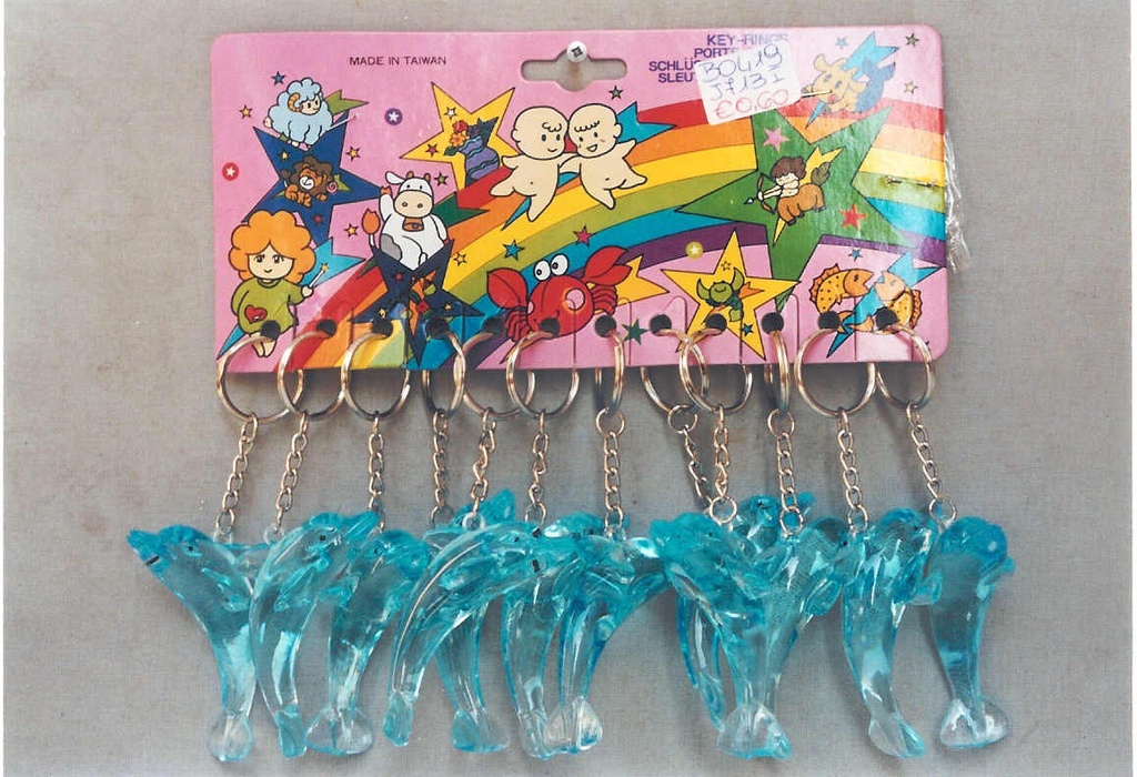 PORTACHIAVI PLAST. DELFINO AZZURRO cm11 