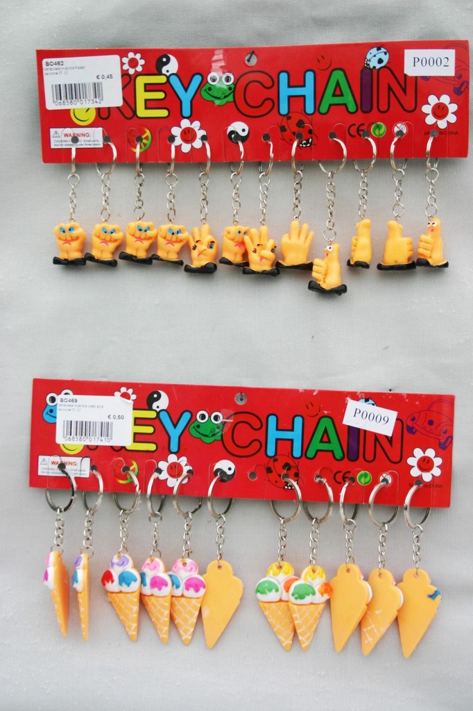 PORTACHIAVI PLASTICA CONO GELATO 