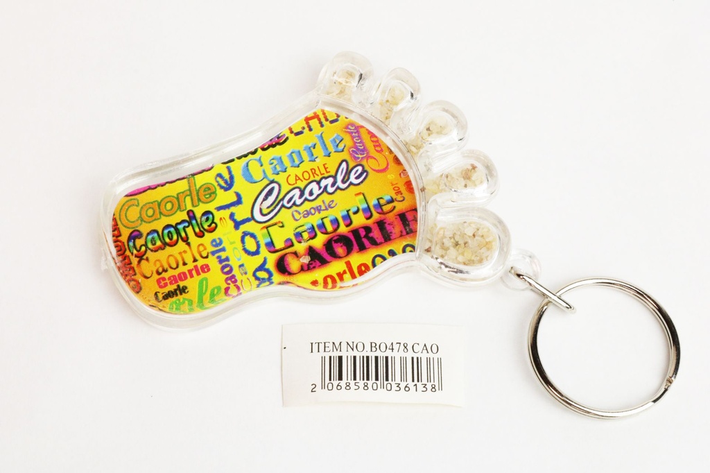 PORTACHIAVI PLASTICA PIEDE MULTISCRITTA CAORLE 