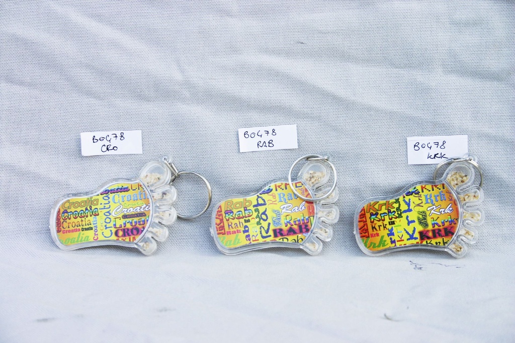 PORTACHIAVI PLASTICA PIEDE MULTISCRITTA RAB 