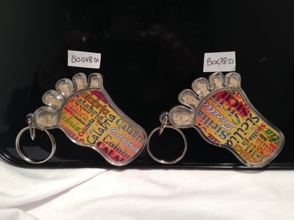 PORTACHIAVI PLASTICA PIEDE MULTISCRITTA SICILIA 