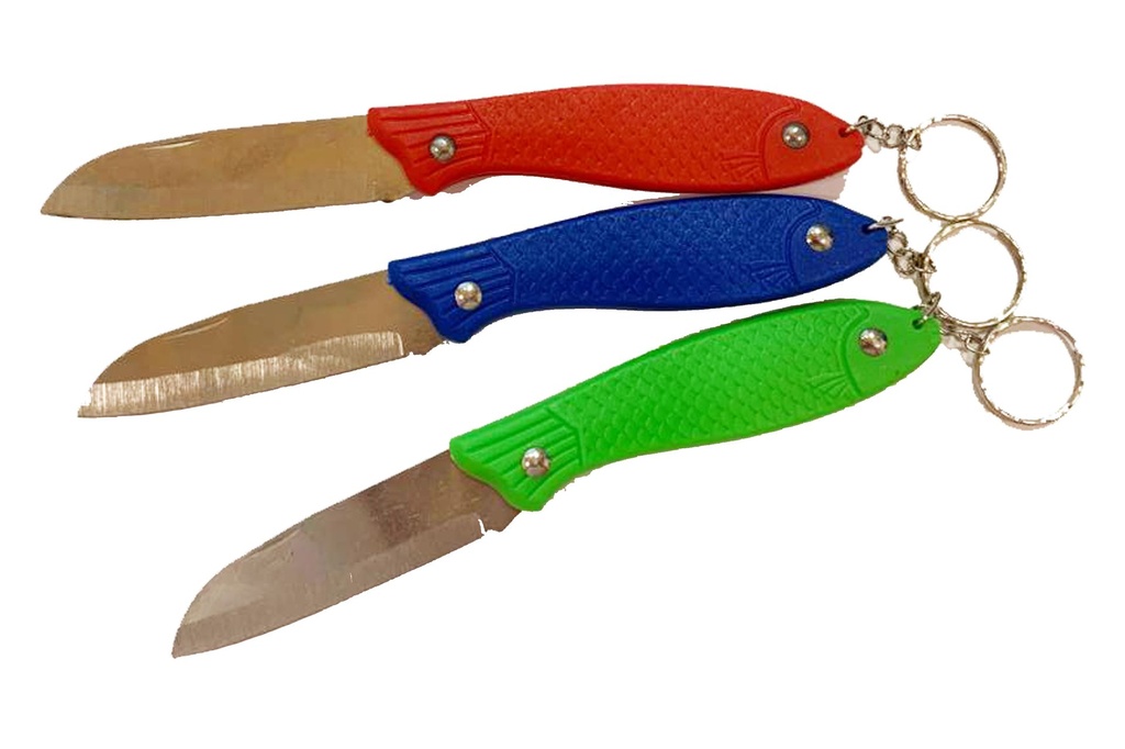 PORTACHIAVI PESCE CON COLTELLINO 