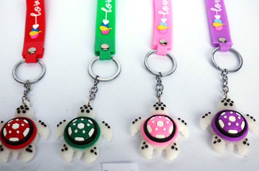 PORTACHIAVE GOMMA TARTARUGA COL ASS 