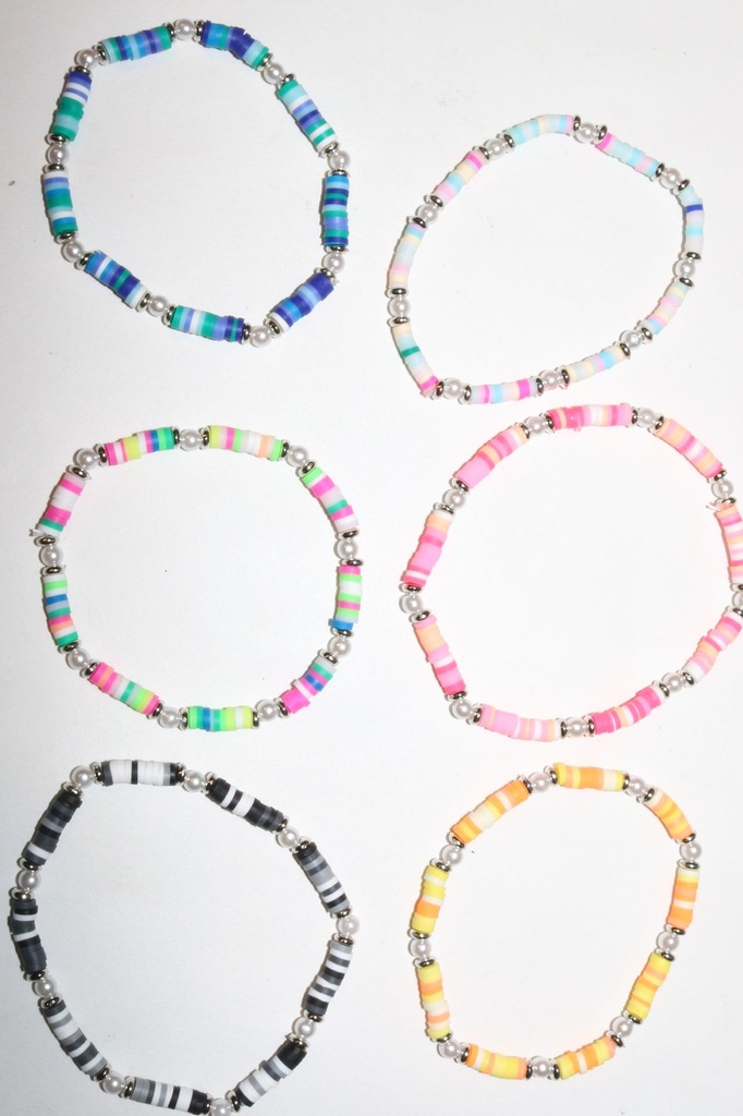 BRACCIALE MODA COLORI PERLINE 