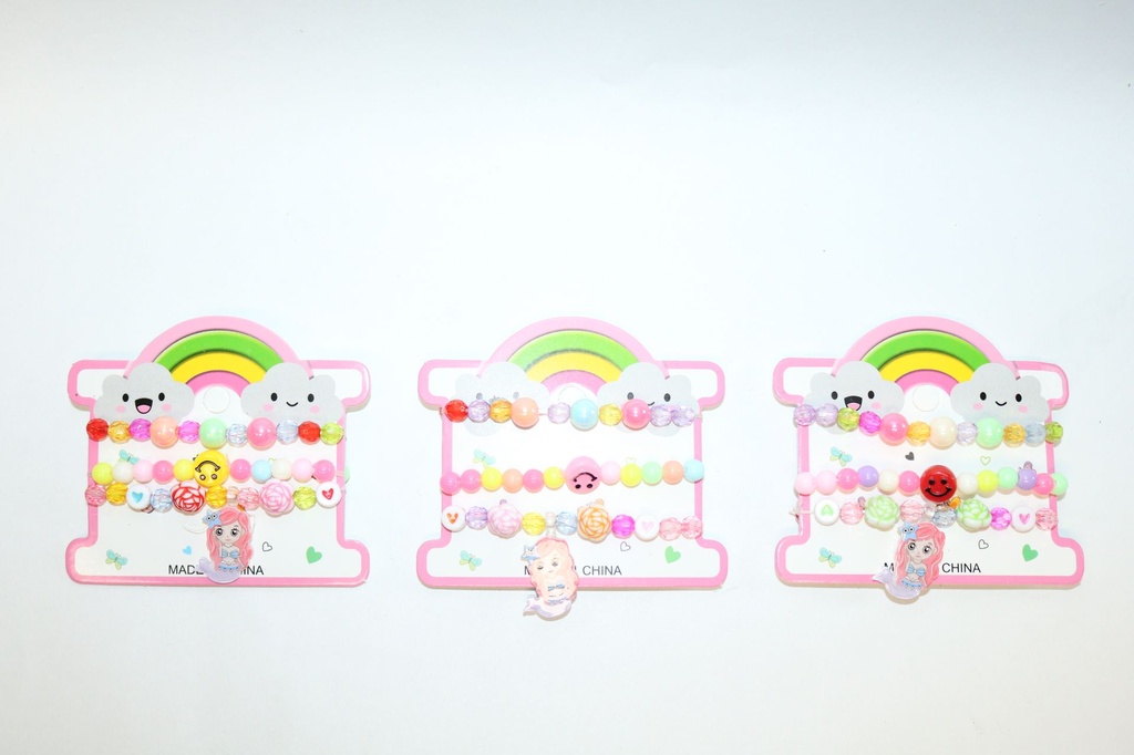 CARTELLINA DA 3 BRACCIALI  BIMBA 