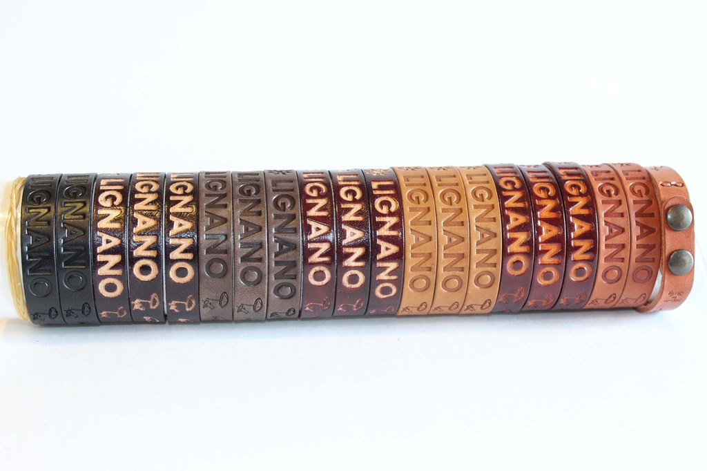 BRACCIALE  CUOIO LIGNANO TONI MARRONI 