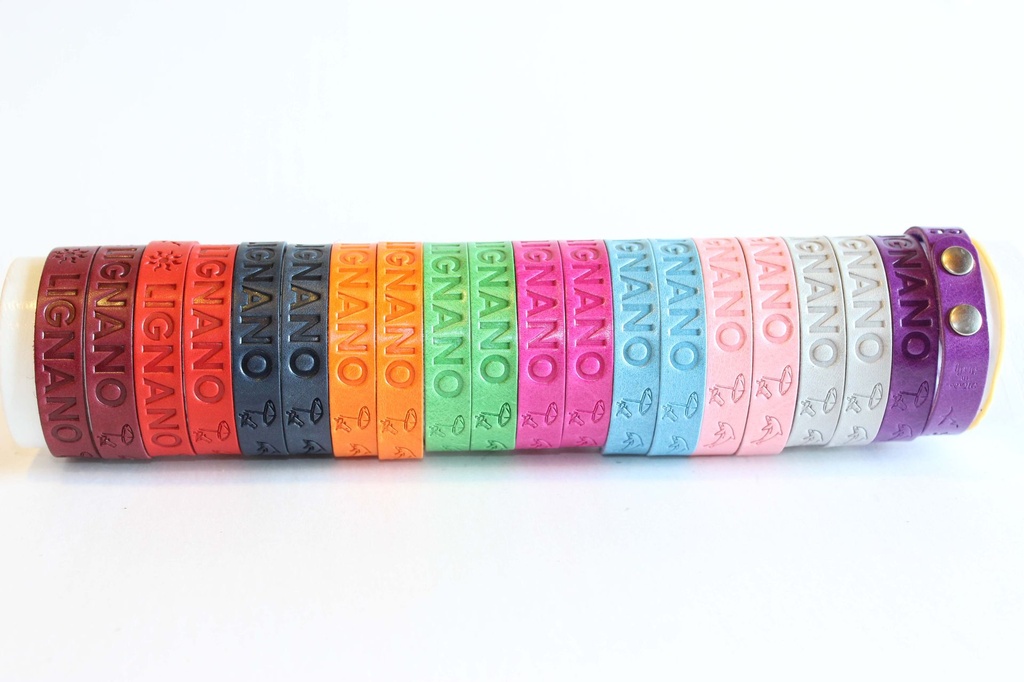BRACCIALE  CUOIO LIGNANO  COLORI  ASS. 