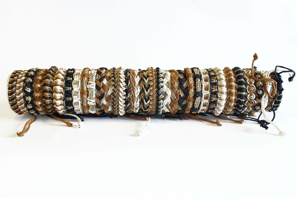 BRACCIALE COTONE TONI MARRONI TONI MARRONI 