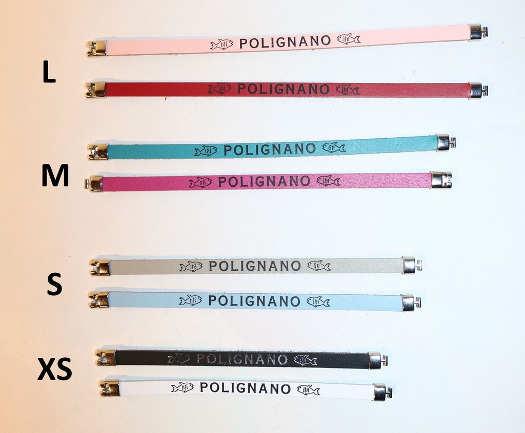 BRACCIALE CUOIO "POLIGNANO"   COLORI ASS. 