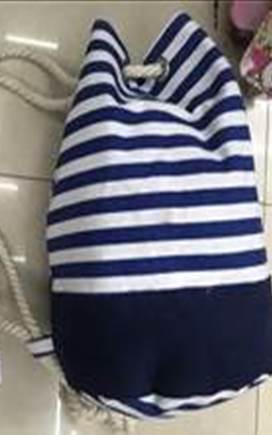 SACCA STOFFA DECORI MARINARI 