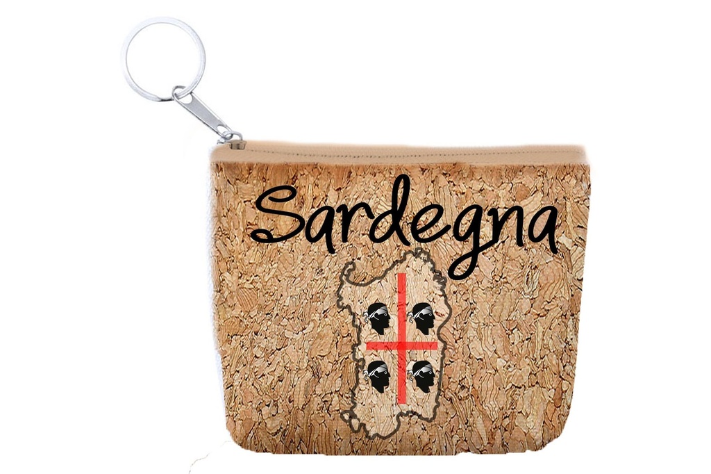 PORTAMONETE SUGHERO SARDEGNA 11*8 CM CON ZIP 