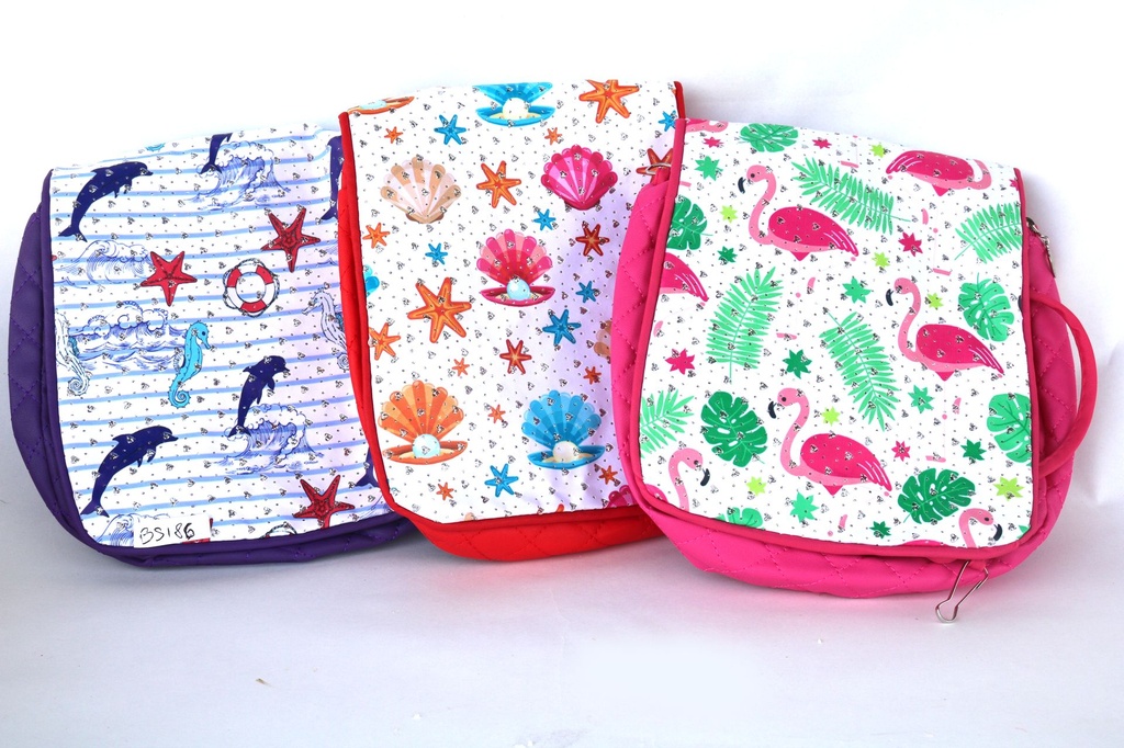 BORSA STOFFA 4 COL ASS 19*7.5*4 CM 