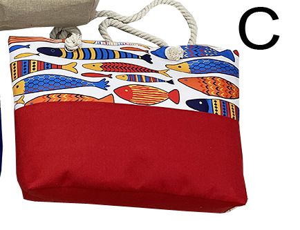 BORSA STOFFA 54*37*13 CM ROSSO 