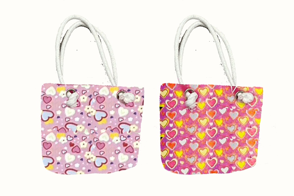 BORSA STOFFA BIMBA 23*20*6cm 4 COL ASS 