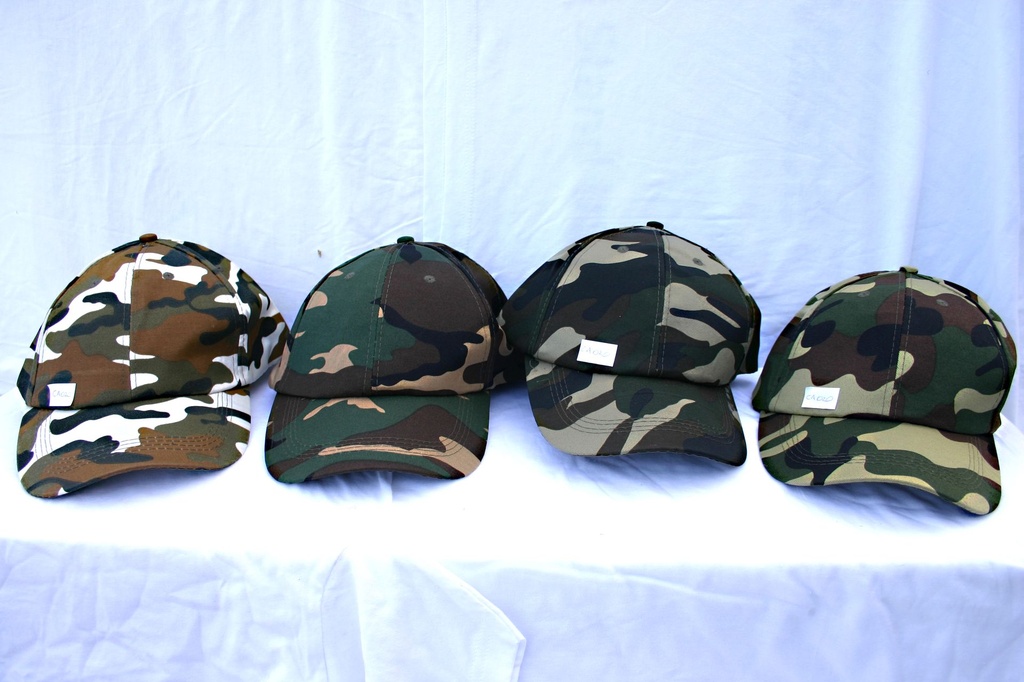 CAPPELLO C/FRONTINO COLORI MILITARI 4 TONI ASS 