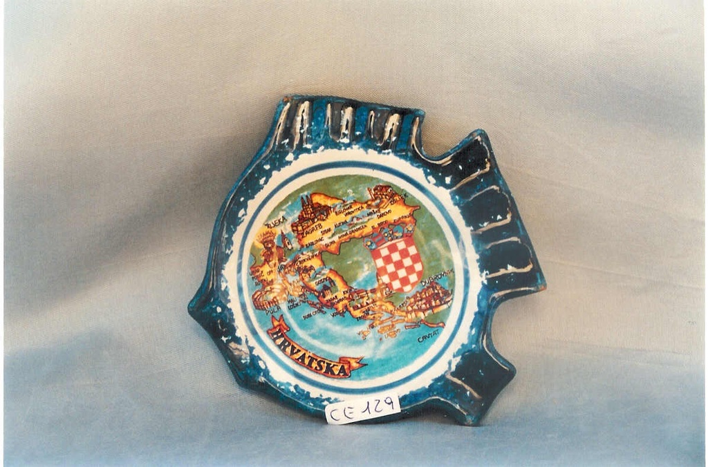 PORTACENERE PESCE LINEA BLU 