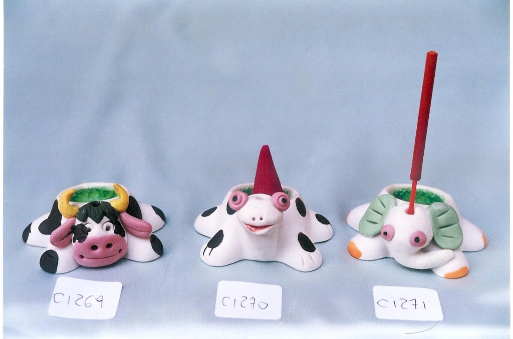 TARTARUGA CERAMICA PORTA INCENSI CONO 