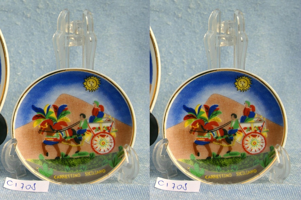 PIATTINO CERAMICA CARRETTINO Ã¸ 6 C/SUPP. 