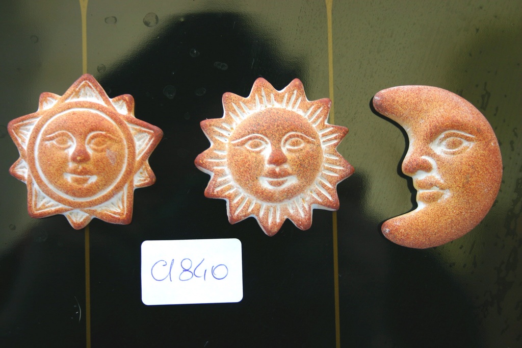 MAGNETE CERAMICA SOLE/LUNA/STELLA DIAM 5cm 