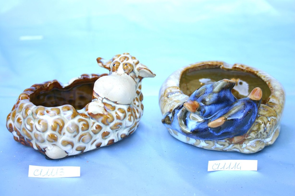 POSACENERE CERAMICA c/DELFINI 