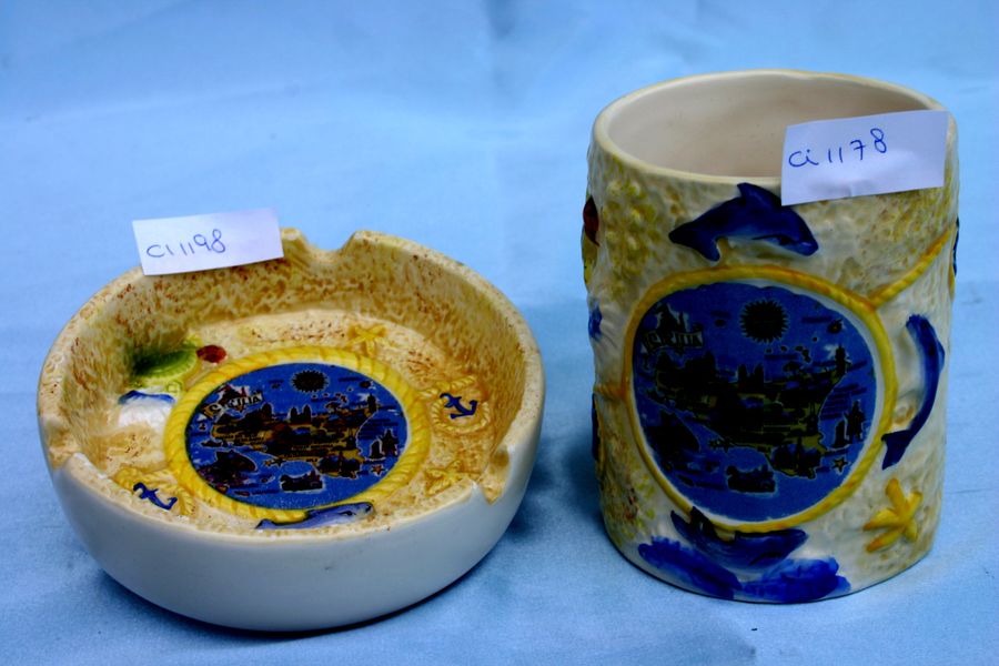 POSACENERE CERAMICA c/DECALCO SICILIA 