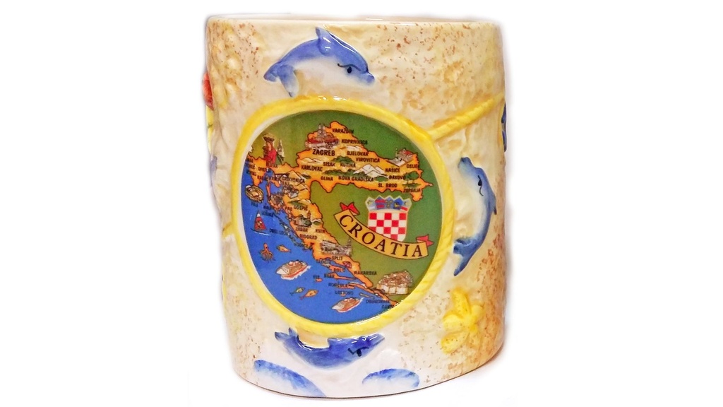 TAZZA CERAMICA c/DECALCO CROATIA 