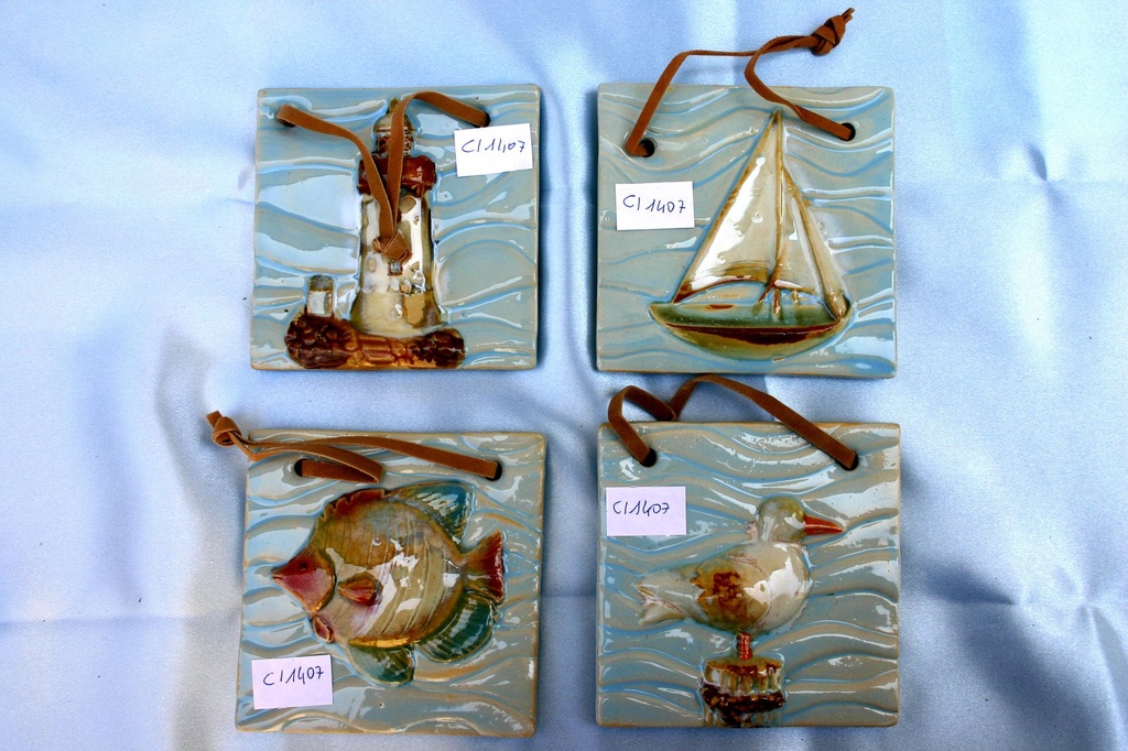 TAVOLETTE CERAMICA D'APPENDERE 4 SOG.ASS 