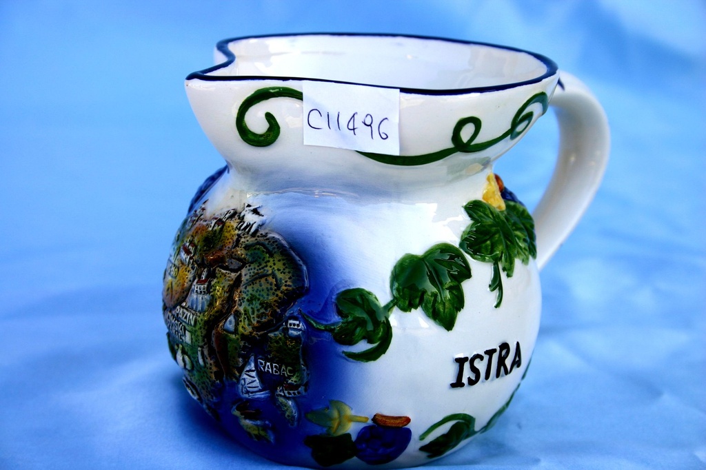 CARAFFA CERAMICA 1/2 L. ISTRIA MAPPA 