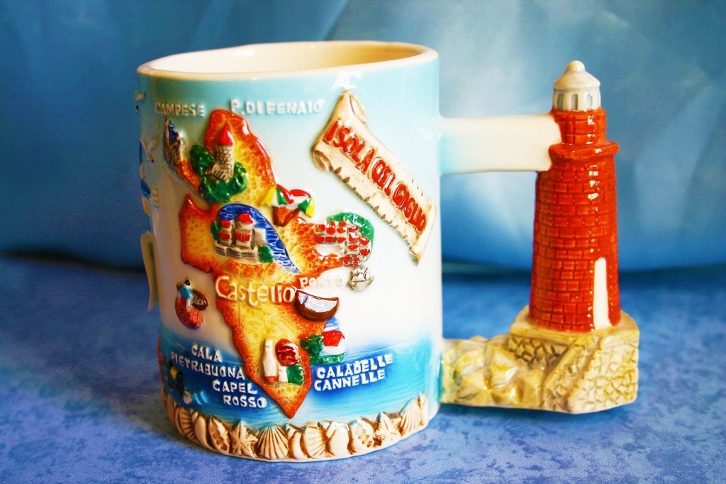 TAZZA CERAMICA ISOLA DEL GIGLIO 