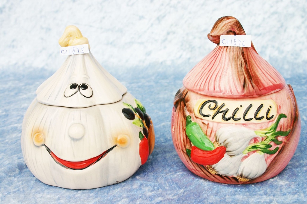 CONTENITORE AGLIO CERAMICA 