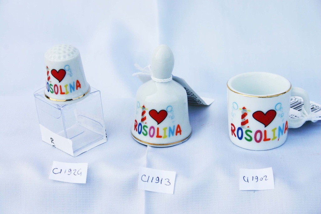 CAMPANELLA CERAMICA I LOVE ROSOLINA 
