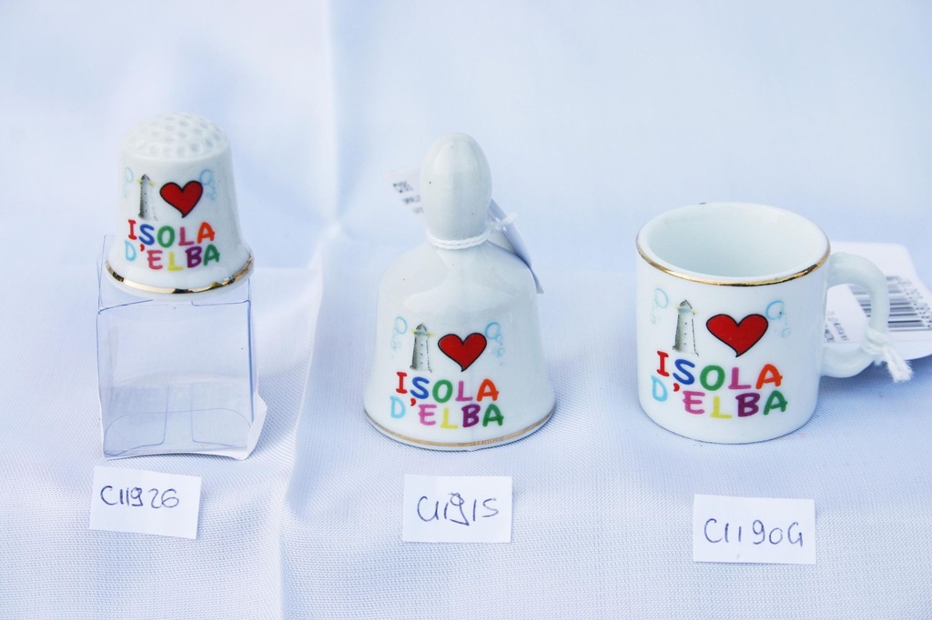 DITALE CER C/SCATOLA I LOVE IS. D'ELBA 