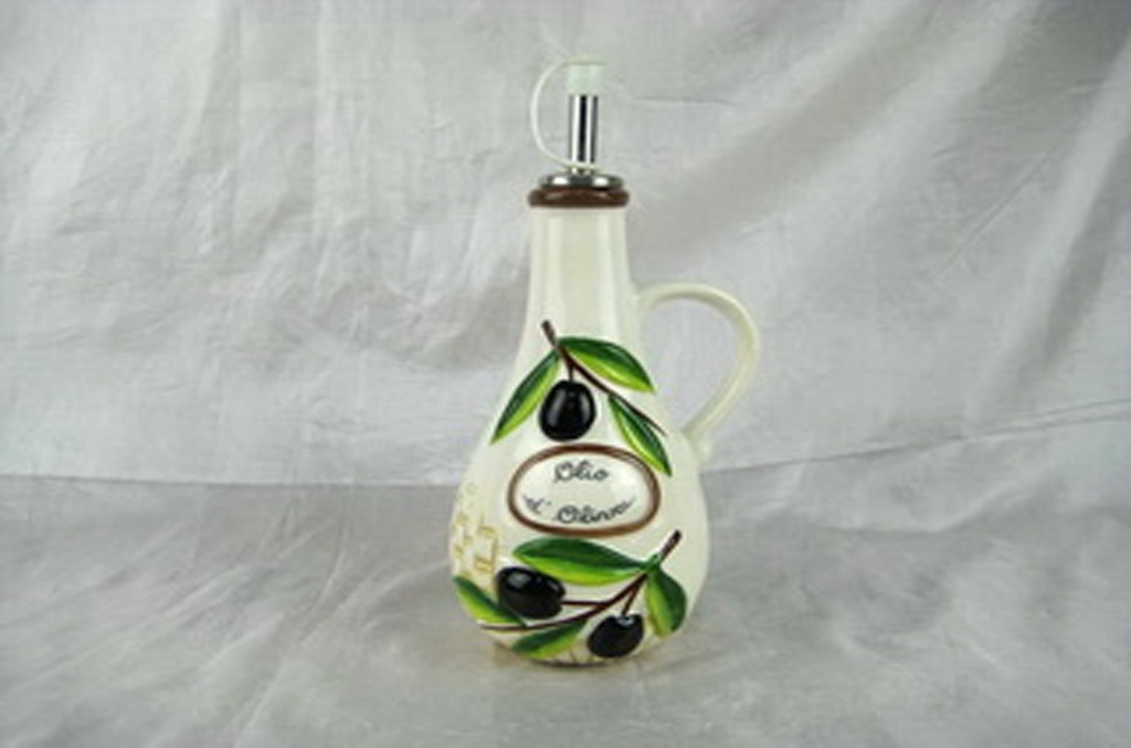 BOTTIGLI CERAMICA OLIO NUOVO DEC. OLIVE 
