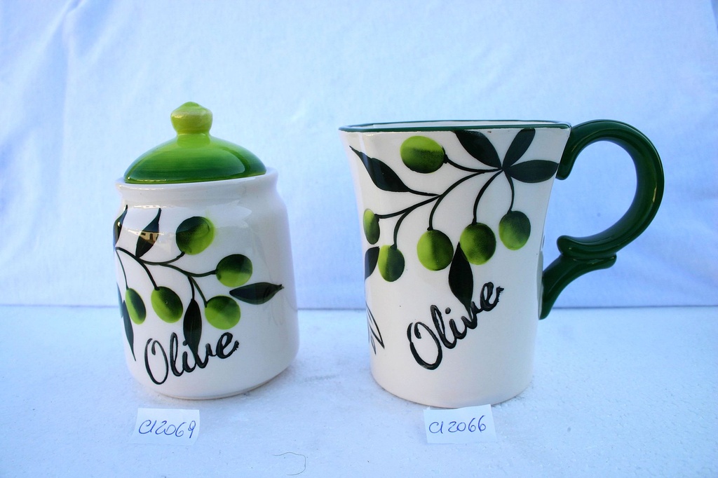 TAZZA CERAMICA C/OLIVE 