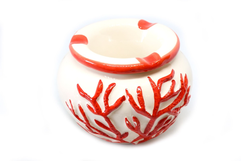 POSACENERE CERAMICA ANTIVENTO CORALLO 