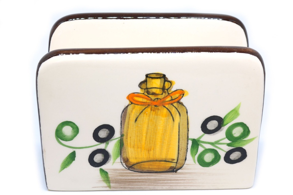 PORTASALVIETTE CERAMICA C/OLIVE 